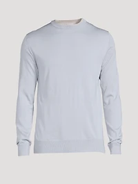 Wool And Silk Crewneck Sweater