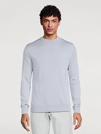 Wool And Silk Crewneck Sweater
