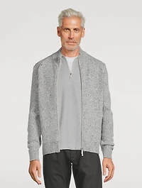 Wool And Cashmere Zip Sweater