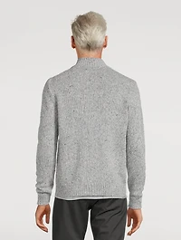 Wool And Cashmere Zip Sweater