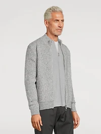 Wool And Cashmere Zip Sweater
