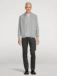 Wool And Cashmere Zip Sweater