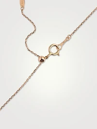 Hélios 18K Rose Gold Circle Necklace With Diamond