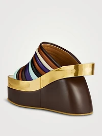 Leather Platform Mules