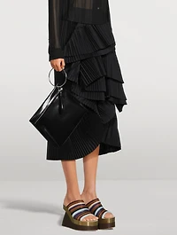 Leather Platform Mules