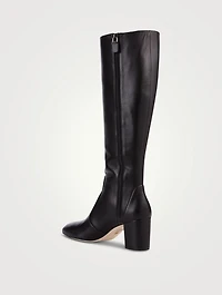 Yuliana Leather Knee-High Boots
