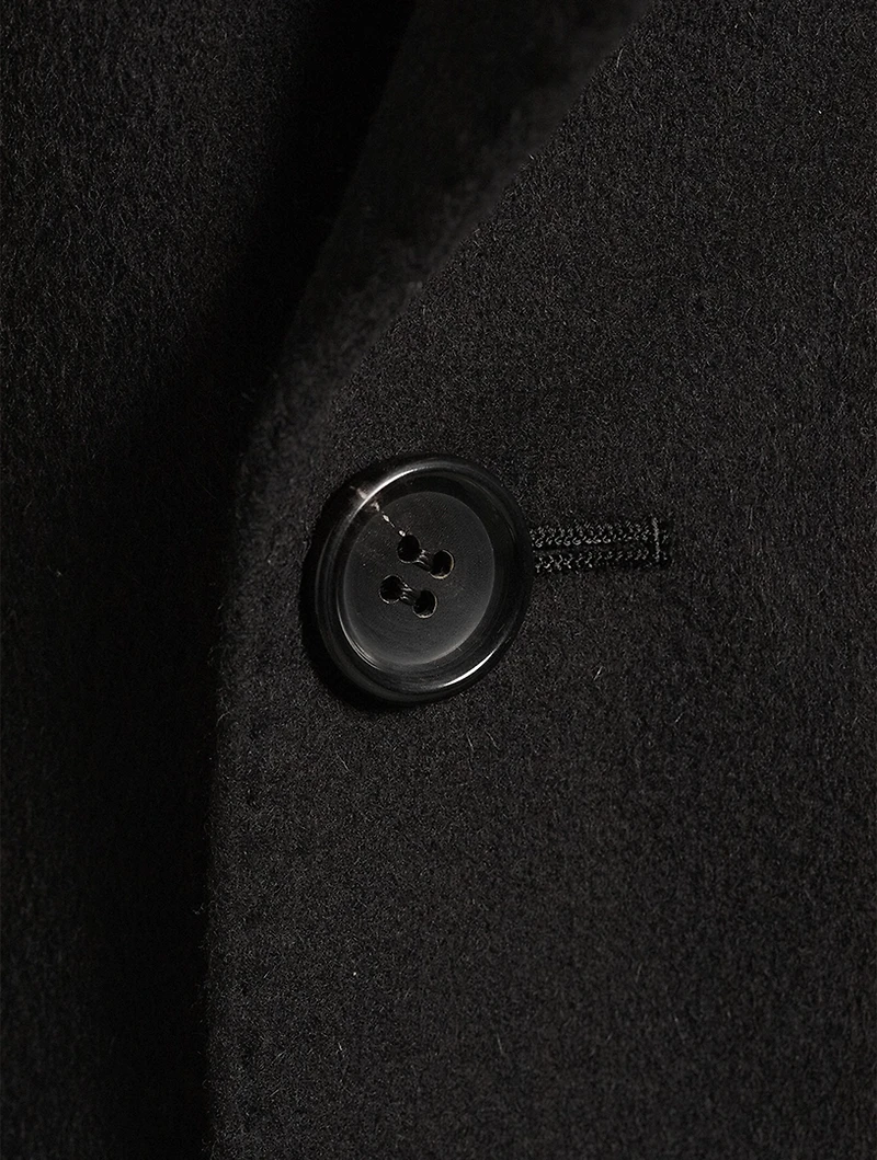Belted Wool Cashmere Double-Breasted Blazer