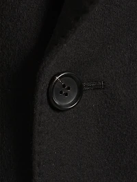 Belted Wool Cashmere Double-Breasted Blazer