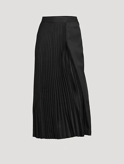 Pleated Midi Skirt