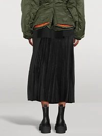 Pleated Midi Skirt