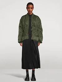 Pleated Midi Skirt
