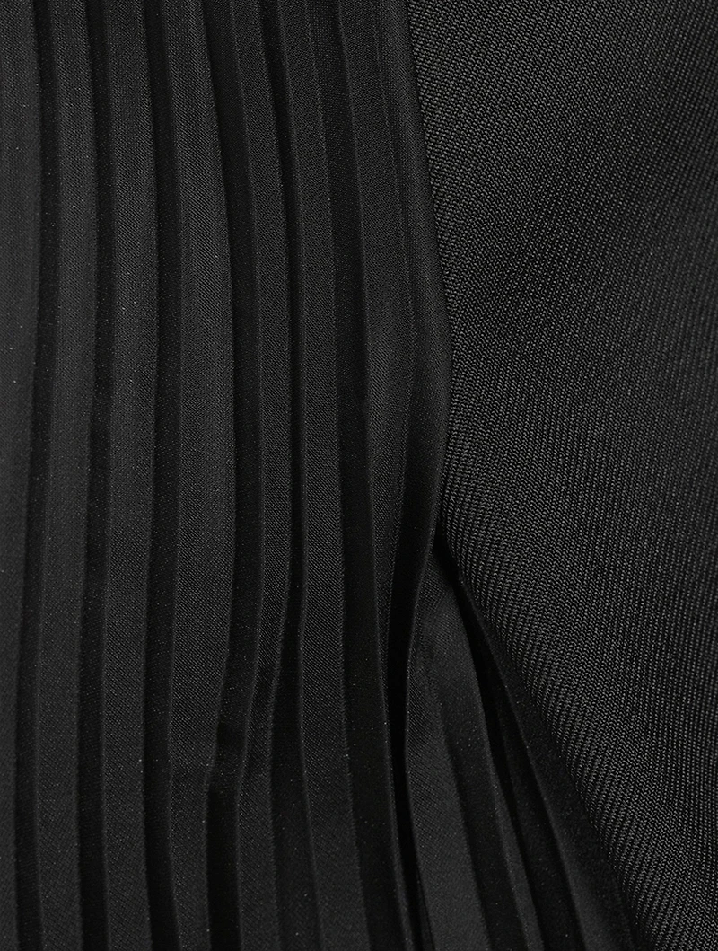 Pleated Midi Skirt