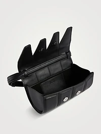 Four Grommet Leather Shoulder Bag