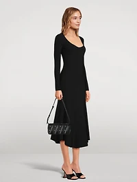 Four Grommet Leather Shoulder Bag