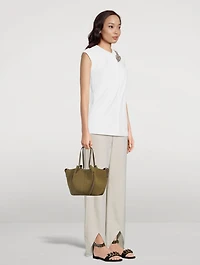 Mochi Square Suede Tote Bag