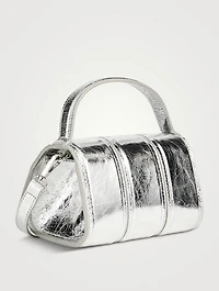 Three Metallic Leather Clutch