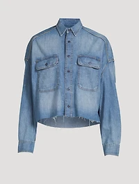 Cropped Denim Shirt