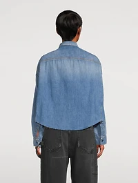Cropped Denim Shirt
