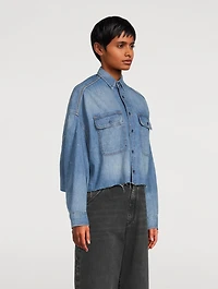 Cropped Denim Shirt