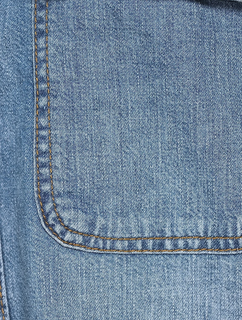 Cropped Denim Shirt