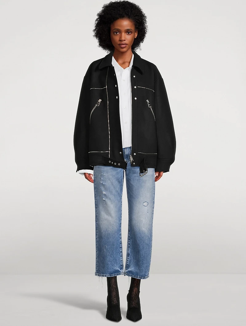 Boyfriend Relaxed-Leg Jeans With Rips