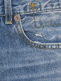 Boyfriend Relaxed-Leg Jeans With Rips