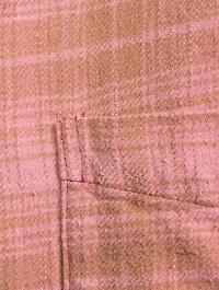 Oversized Shredded Flannel Shirt