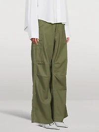 Wide-Leg Cargo Pants
