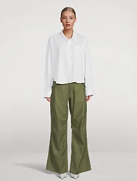 Wide-Leg Cargo Pants