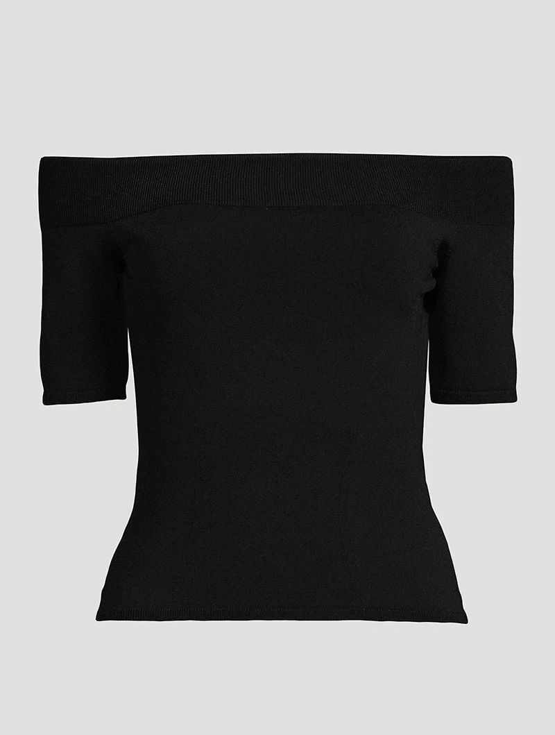 Off-The-Shoulder Knit Top