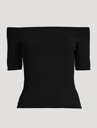 Off-The-Shoulder Knit Top