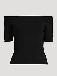 Off-The-Shoulder Knit Top