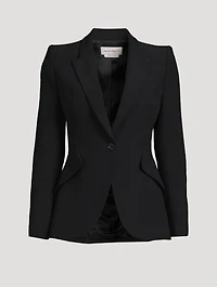 Leaf Crepe Blazer