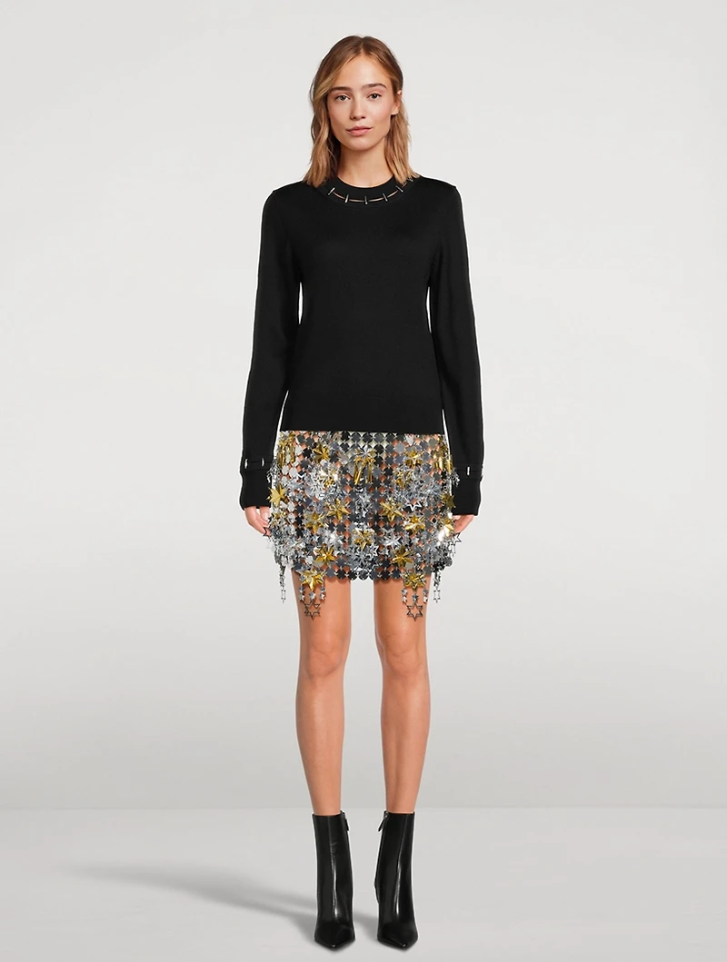 Star Paillette Mini Skirt