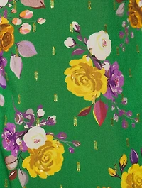 Box Pleat Shirt Floral Print