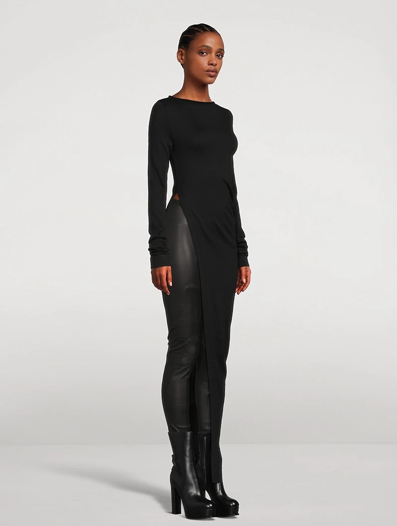 Asymmetric Wool Top
