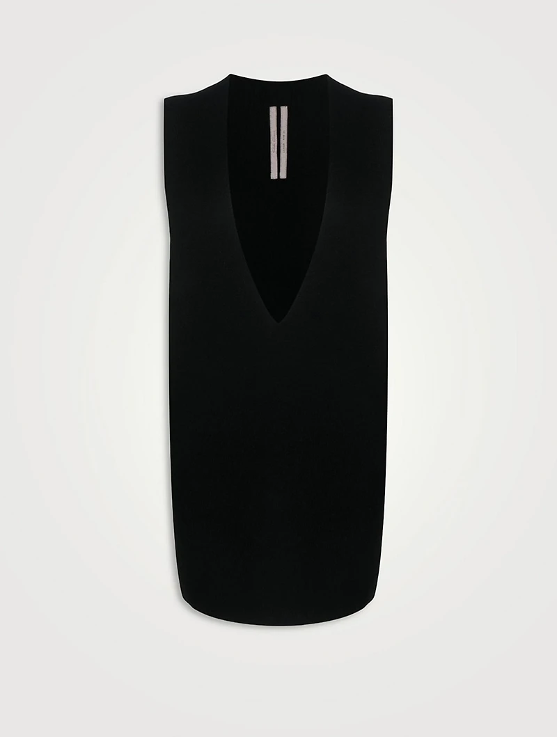 Cashmere And Wool Sleeveless Sweater