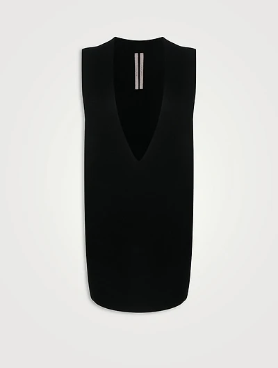 Cashmere And Wool Sleeveless Sweater