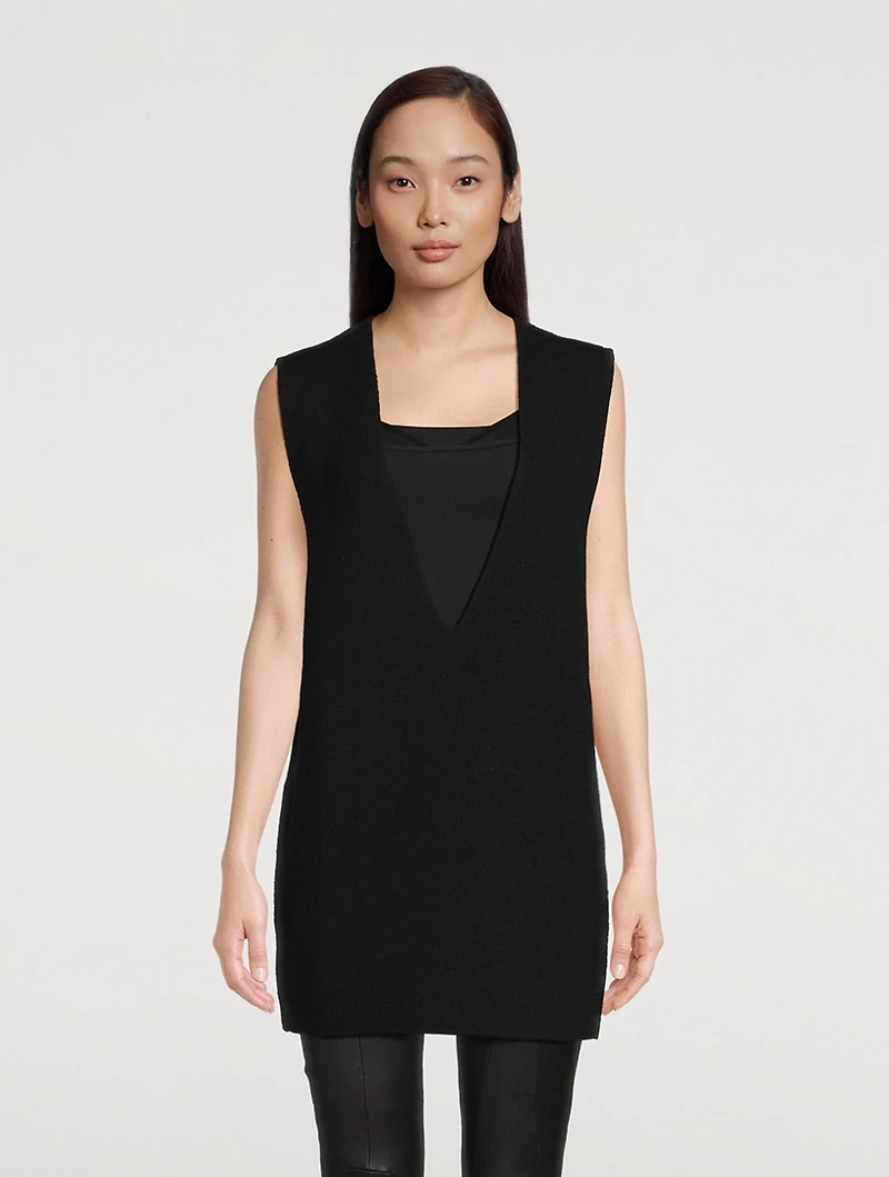 Cashmere And Wool Sleeveless Sweater