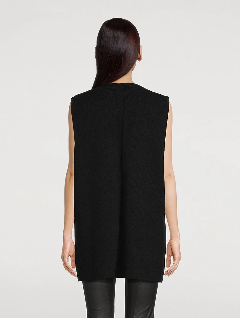 Cashmere And Wool Sleeveless Sweater