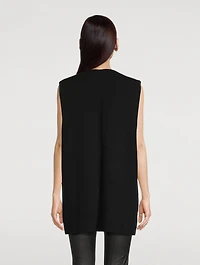 Cashmere And Wool Sleeveless Sweater