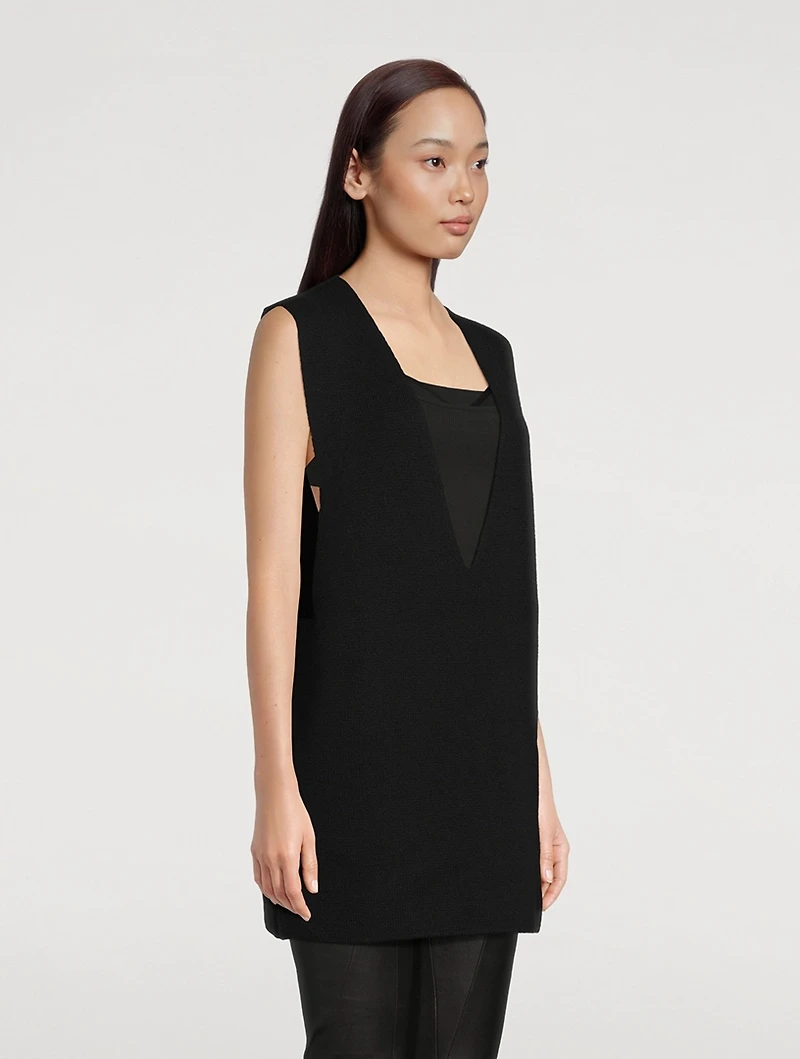 Cashmere And Wool Sleeveless Sweater