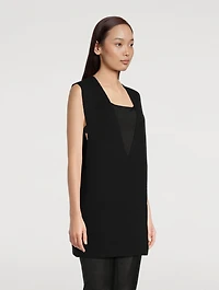 Cashmere And Wool Sleeveless Sweater