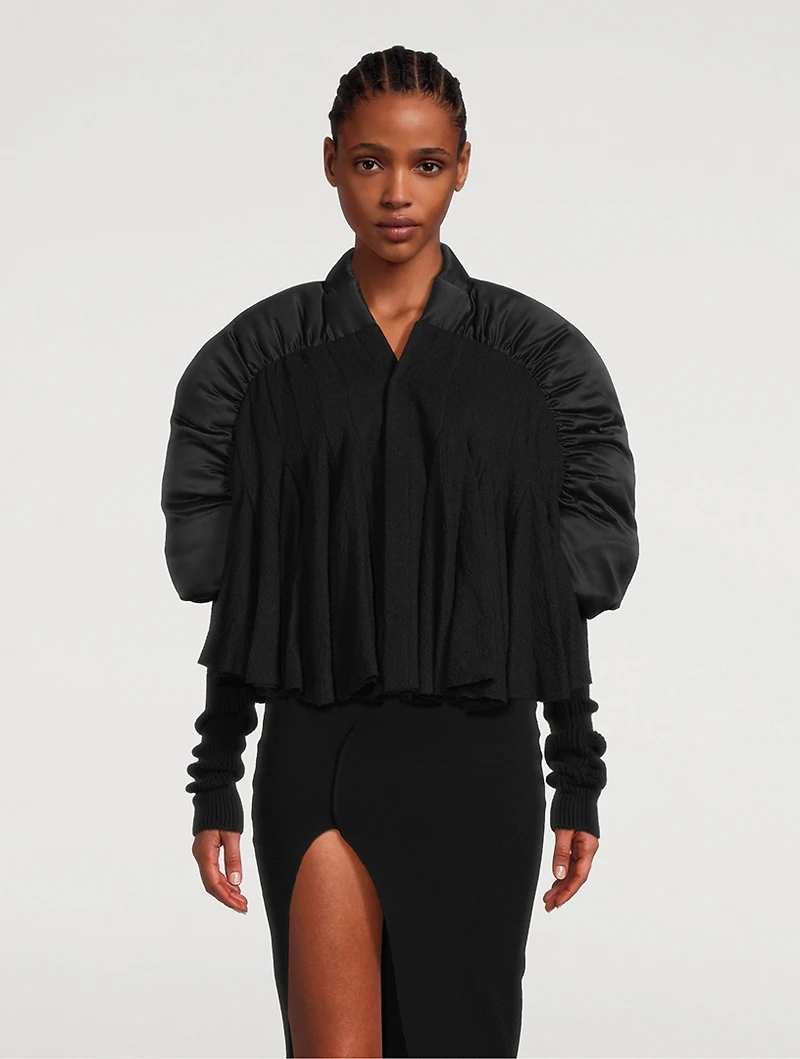 Duvetessa Cropped Wool Jacket