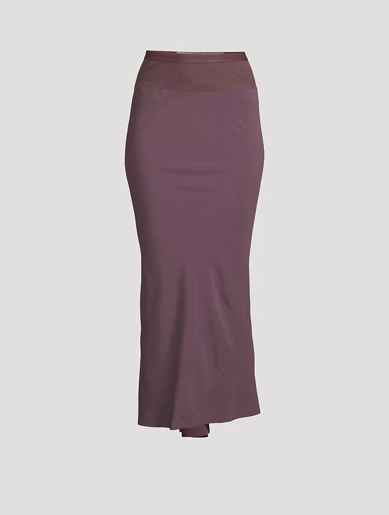 Bias-Cut Midi Skirt
