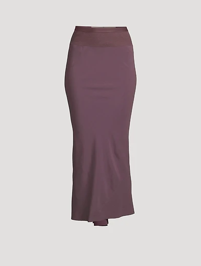 Bias-Cut Midi Skirt