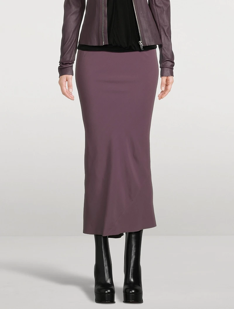 Bias-Cut Midi Skirt