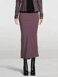 Bias-Cut Midi Skirt