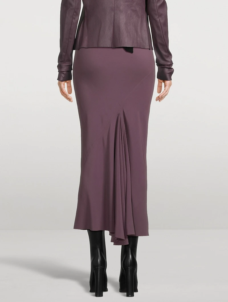 Bias-Cut Midi Skirt