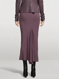 Bias-Cut Midi Skirt
